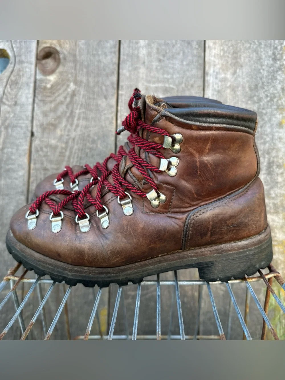 VTG DEXTER W998-2 Mountaineering Boots USA Made Leather Vibram Men’s 8M Heritage